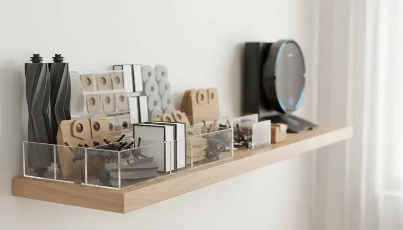 Clevere Aufbewahrung für Saugroboter Zubehör