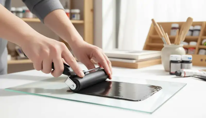 Gummiwalze wechseln: Reinheit bewahren