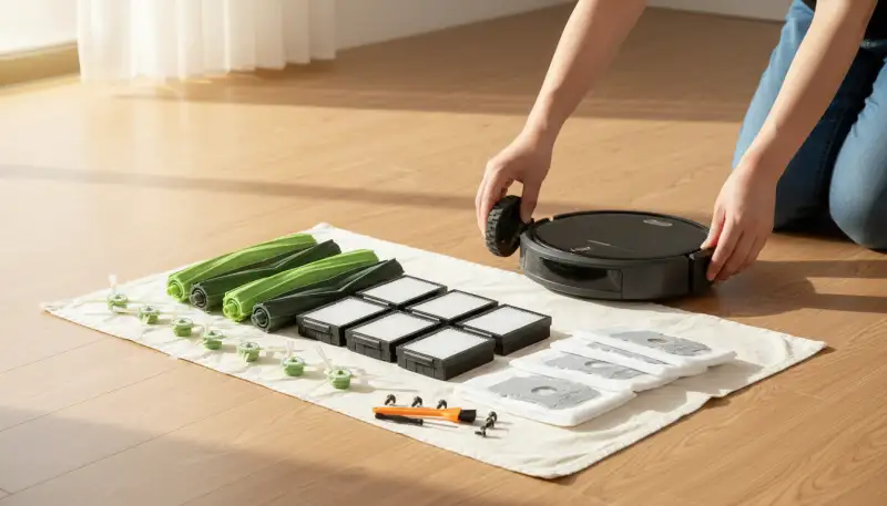 Saugroboter Radersatz: Wenn die Räder schlappmachen