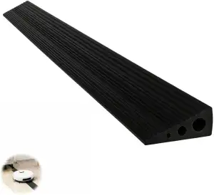 CUTIS Türschwellenrampe, 90x6x2 cm, Rampe Saugroboter, Rampe Türschwellefür, Gee