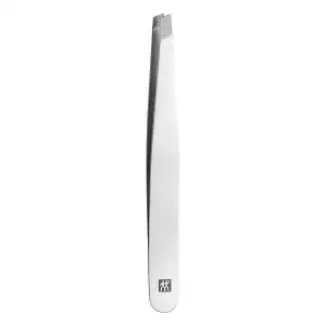 Zwilling Classic Inox schräge Pinzette Augenbrauen Haarentfernung rostfreier Edelstahl mattiert, 90 mm
