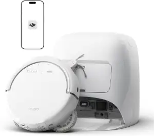 DJI ROMO S Saugroboter mit Wischfunktion, 25.000 Pa Saugkraft, Hinderniserkennun