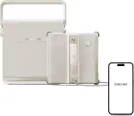DREAME C1 Station S Kit Fensterputzroboter, Rundum-Sicherheitskonzept, Mobile Station, automatischer Kabeleinzug, CornerClean-Technologie,Dual-Spray-Technologie,intelligente Planung des Reinigungswegs