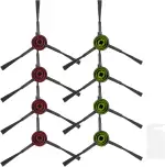 Seitenbürsten für Ecovacs Deebot T8/T9/N8/X1 Omni/X1 Turbo/T10 Omni/T10 Turbo/T20 Omni/T9+/N8+/N8 Pro/N8 Plus/950/920/T8+/T8 AIVI/T8 Max Saugroboter Zubehör, 8 Seitenbürste, 1 Reinigungsbürste