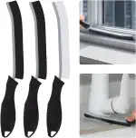 KMOSENIA Reinigungsbürste - Fugenbürste, Spaltreinigungsbürste, Hartborsten Ecken Reinigungsbürste, Bürsten Bad, Fugenreiniger für Küche, Toilette, Fahrzeug (3, Schwarzer)