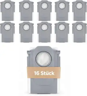 16 Stück Staubbeutel passend für roborock Saros 10R/10, Qrevo Master/Curv/Edge/P