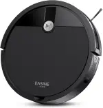 Saugroboter, Bürstenloses Design Staubsauger Roboter, Starkes Saugen, Selbstladend, Fernbedienung, Flach, Leise, Geeignet für Tierhaare & Hartböden, E3