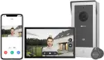 EZVIZ Video-Türsprechanlage, WiFi Türklingel mit 7" Farb-Touchscreen, 1080p Nachtsicht und Zwei-Wege-Audio, Gegensprechanlage mit Fernentriegelung, Dualband-WLAN, schlankes Design, CP5