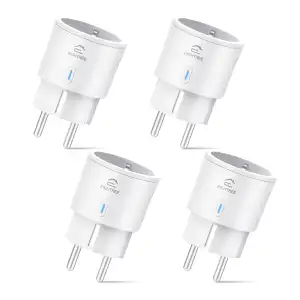 EIGHTREE Smart WLAN Steckdose 4er Pack, Alexa Zubehör WiFi Steckdose mit Stromme
