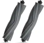 2 Stück Hauptbürste Zubehör für Dreame X40 Ultra / L10s Ultra / L40 Ultra / L10s Ultra Gen 2 / L10s Pro Ultra Heat / D10 Plus Gen 2 Saugroboter, Gummi Bürste Ersatzteile