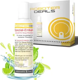Roboter Deals - Spezial Entkalker für alle Saugroboter u. Wischroboter mit Wasse