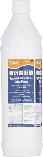 Spezial-Entkalker-GEL EXTRA POWER (1000 ml). Dischflüssiger Entkalker für das gesamte Bad. Leicht...