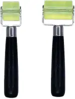 2 Stück Andrückrolle 3 cm und 5 cm, Andruckrolle Werkzeug, Silikon Andrückrolle Hitzebeständig Gummiwalzen Andrückwalze Hand Rollen für Kantenumleimer und Zum Verschweißen