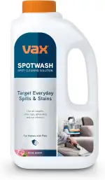 Vax SpotWash Reinigungslösung für Polster-und Teppichreinigung, Teppich-und Polstershampoo, Tierfreundlicher Fleckenentferner mit geruchsneutralisierender Formel für Sofas, Teppiche – Rose Burst, 1L