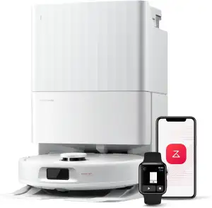 roborock Qrevo Serie Saugroboter mit Wischfunktion&Hebarem Wischmopp, 8000Pa Sau