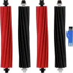 Hauptbürste Walzenbürsten Ersatzteile Zubehör für Roborock S8 / S8 + / S8 Pro Ultra / Q5 Pro / Q8 Max / Q8 Max+ / Q5 Max / Q5 Pro+ Staubsauger, 2-Satz Trennbare Rubber DuoRoller-Bürste