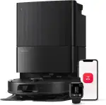 roborock Qrevo Serie Saugroboter mit Wischfunktion&Hebarem Wischmopp, 8000Pa Saugkraft(verbessert von Qrevo S), Anti-Verfilzungs-Seitenbürste, Hindernisvermeidung, All-in-One Dock, Schwarz(QV 35A)