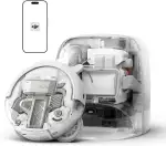 DJI ROMO P Saugroboter mit Wischfunktion, 25.000 Pa Saugkraft, Hinderniserkennung auf Drohnen-Niv...