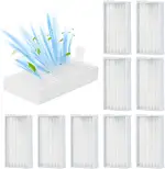 10 Stück HEPA-Filter für ILIFE V3, V3S, V3S Pro, V5, V5S, V5S Pro Staubsauger Ersatzteile, für Ecovacs CR130 CR120 CEN540 CEN250 und für ZACO V5sPro, V5x Saugroboter Ersatzfilter
