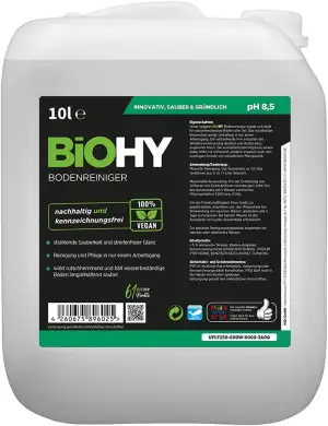 BiOHY Bodenreiniger (10 Liter Kanister) | Konzentrat für alle Reinigungsgeräte u