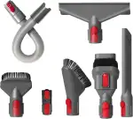 7-teiliges Zubehörset Kompatibel mit Dyson V7, V8, V10, V11, V15 Akku-Staubsauger – Ersatzbürsten...