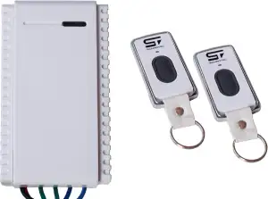 Schartec Mini Universal Funkempfänger Set inkl. 2 Stk. 1-Kanal Handsender 433 MH