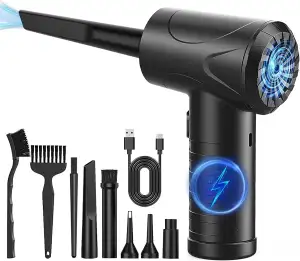 Elektrische Staubgebläse, 3-Gang 91000 U/min Compressed Air Duster, USB Wiederau