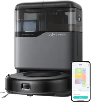 eufy Saugroboter Omni C20 mit All-in-One-Station,Auto-Entleerung, Auto-Wasch- und Trocknungsfunkt...