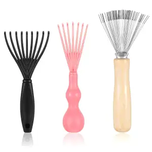 Haarbürstenreiniger Werkzeug Set, 3 Stück Mini Bürstenreiniger Reinigungswerkzeu