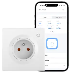 SONOFF Orb Socket (Type-E), Intelligente Wandsteckdose, Matter-kompatibel, 2,4 G