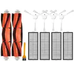 INF Ersatzteile Zubehör für Dreame Bot D10 Plus RLS3D, Vakuumzubehör, 2 x Hauptbürste, 4 x Filter, 4 x Seitenbürste, 1 x Reinigungswerkzeug