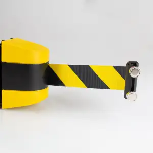 Magna-C® Absperrband mit starken Magneten | aufrollbar | Ideal für Absperrungen 