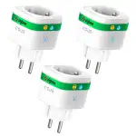 NOUS A7Z ZigBee Smart Steckdose mit Energieüberwachung, 16A, App- & Sprachsteuerung, Zeitplan & Timer, Kompatibel mit Alexa, Google Home, Home Assistant, Tuya, ZigBee-Hub Erforderlich, 3 Pack