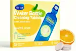 Trinkflaschen Reiniger Tabs, Reinigungstabletten für Flaschen, Trinkblasen Reinigungstabletten, 36 Stück Flaschenreinigung Tabletten （Orangenduft）
