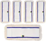 Profi Wischbezug aus Baumwolle | 50cm Breite | 5er-Pack | für alle Bodenarten und Bodenwischer | Ersatzbezug zur Schmutzaufnahme mittels Wischmopp
