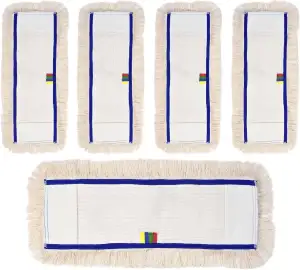 Profi Wischbezug aus Baumwolle | 50cm Breite | 5er-Pack | für alle Bodenarten un