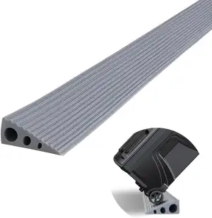 CUTIS Türschwellenrampe, 90x8x1 cm, PVC Rampe Saugroboter, Schwellenrampe, Geeig