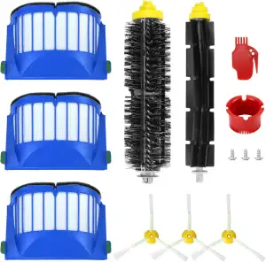 QWORK® 10-teiliges Set Kehrroboter Ersatzteile Kompatibel mit iRobot Roomba 600 