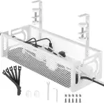 Kabelmanagement Unter dem Schreibtisch – Ohne Bohren, Erweiterbar, Kabelkanal Organizer für Schre...