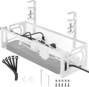 Kabelmanagement Unter dem Schreibtisch – Ohne Bohren, Erweiterbar, Kabelkanal Or