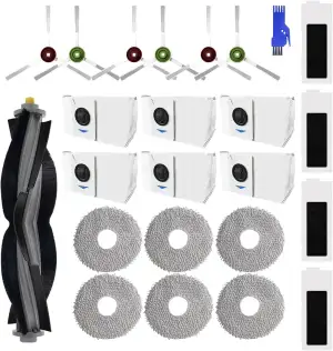 24 Stück Zubehörset für Ecovacs Deebot T20 Omni/Max/Pro/Pro Plus T20e Saugrobote