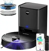 MONSGA Saugroboter mit Wischfunktion, 3.5L Staubsauger Roboter mit Absaugstation, 5000Pa Saugkraf...