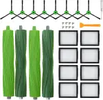 Loveco 20 Stück Ersatzteile Kompatibel für iRobot roomba E I & J Serie, i7 i7+ i3 i3+ i1 i1+ i2 i4 i5 i5+ i6 i8 i8+ j7 j7+ j8 j8+ j6 j6+ j5 j5+, E5 E6, 2 Satz Gummibürsten, 8 Filter, 8 Seitenbürsten