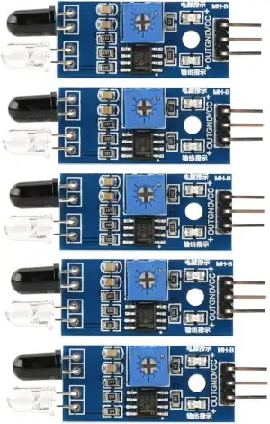 5stk Infrarotsensor Infrarot Hindernis Vermeidungssensor Modul für Smart Car Rob