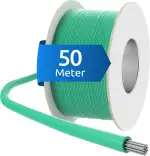 ECENCE 50m Begrenzungskabel für Mähroboter - passend für alle Marken - robuster Universal-Begrenzungsdraht Ø3,4mm - 1,17mm² Leiterquerschnitt - witterungsbeständig