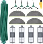 Ersatzteile für iRobot Roomba 205 Staubsauger, 20 Stück Ersatzteile Zubehör für Roomba 205 Serie, 1 Rollenbürsten, 4 Mop-Tücher, 4 Seitenbürsten, 4 HEPA-Filter, 1 Schraubendreher