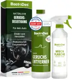 BactoDes Neutral Geruchsneutralisierer 1L I Geruchloser Enzymreiniger mit biologischer Mikrobenkraft & Tiefenwirkung inkl. Spray-Mischflasche I Effektiver Geruchsentferner für Haus, Auto & Textilien