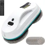 Trintion Fensterputzroboter mit Wasserstrahl 5600 Pa Automatischer Fensterputzer mit 3 Reinigungsmodi, intelligente Navigation, Kantenerkennung, inkl. 10 Reinigungstücher, 4m Sicherheitsseil