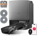 roborock Saros 20 Set Saugroboter mit Wischfunktion&angebbarem Wischmopp, AdaptiLift Chassis 3.0, 36,000 Pa Saugkraft, Autonomes StarSight System 2.0, DirTect-Technologie, Brandneues RockDock