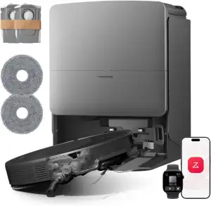 roborock Saros 20 Set Saugroboter mit Wischfunktion&angebbarem Wischmopp, Adapti